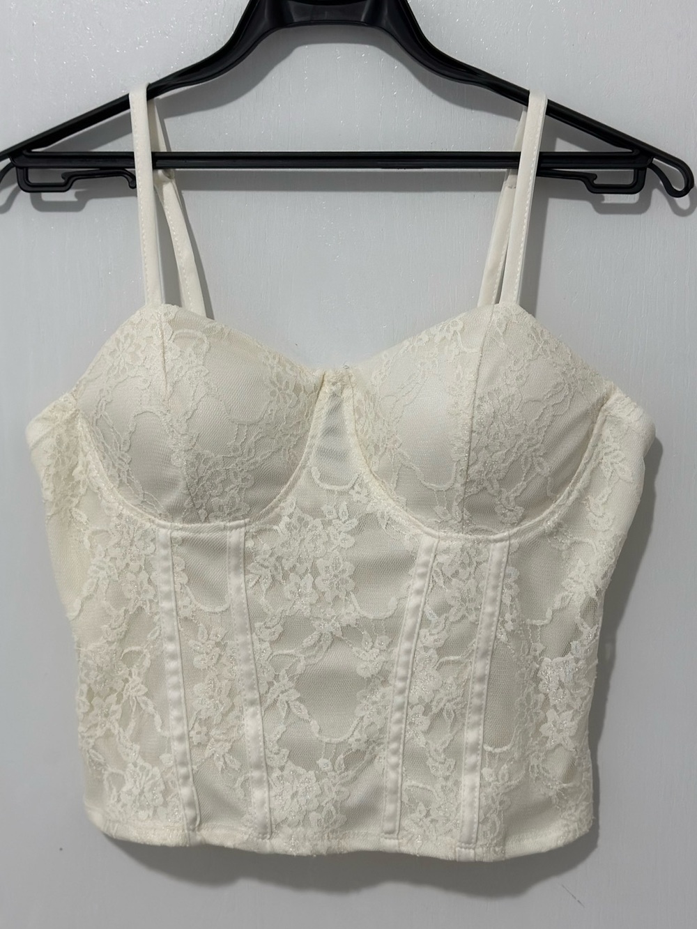 Lace Bustier Crop Top